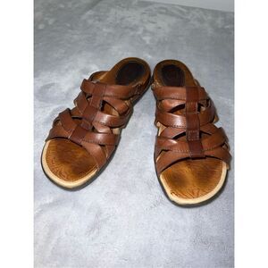 Ariat Women’s Braided Haven Strappy Brown Sandals 7.5 Slip Ons